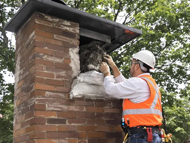Humane removal of debris and animals by Winchester Chimney Sweep in Winchester, MA