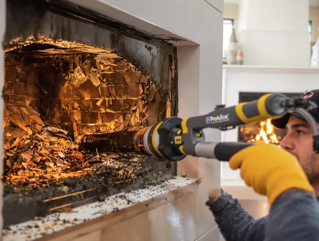 Professional chimney cleaning by Winchester Chimney Sweep in Winchester, MA