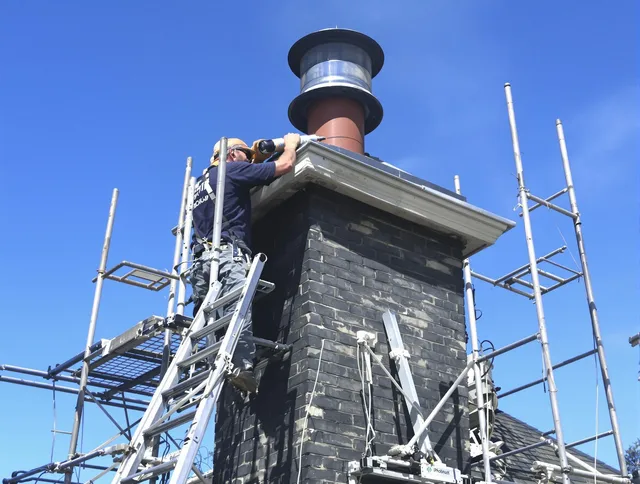 Sturdy chimney crown finished by Winchester Chimney Sweep in Winchester, MA