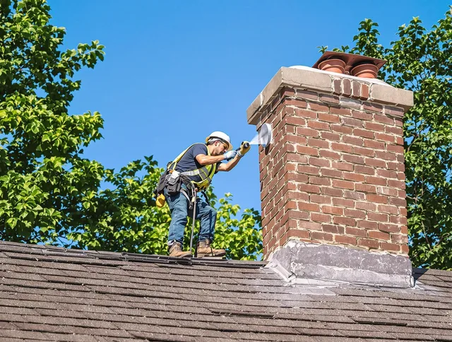 Winchester Chimney Sweep performing an inspection with advanced tools in Winchester, MA