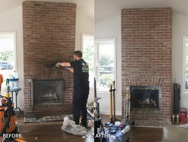Finished chimney sweeping service by Winchester Chimney Sweep in Winchester, MA